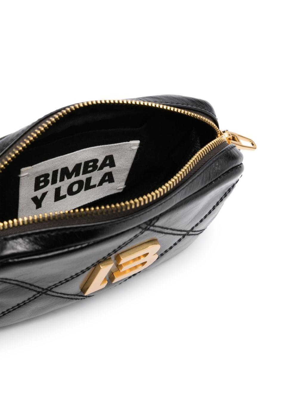 Bimba Y Lola Small Moon Shoulder Bag - Black