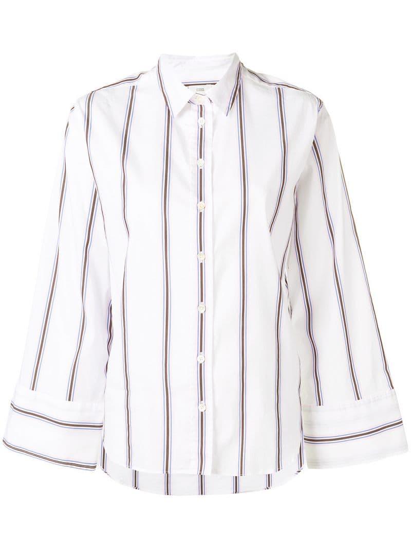 Closed Cotton Striped Shirt in White - Lyst