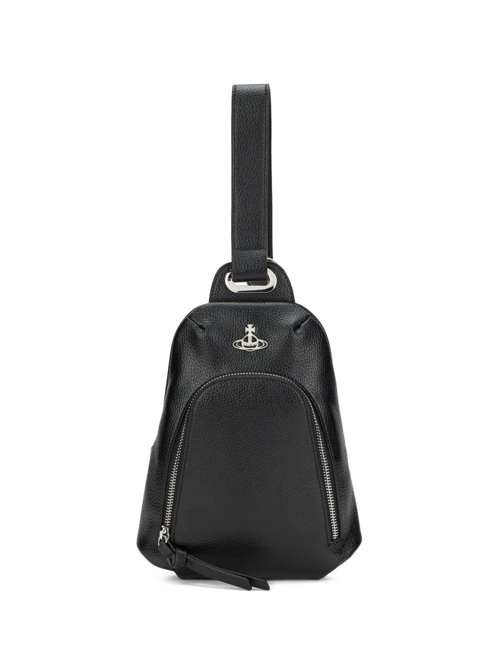 Vivienne Westwood Orb-Detail Zip-Fastening Backpack in Black | Lyst
