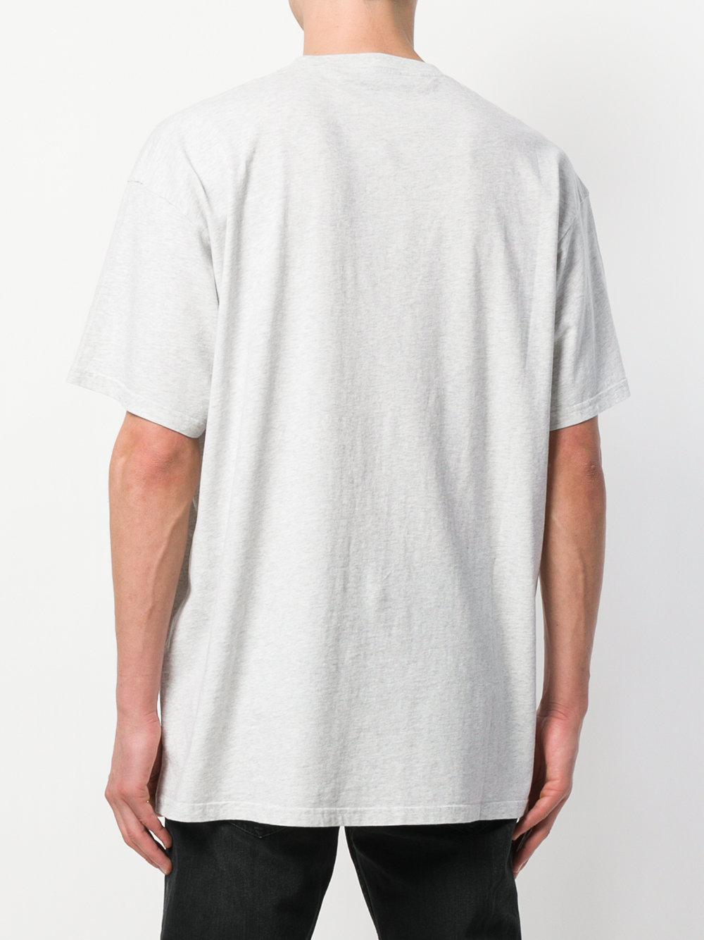 Balenciaga Authentic Logo-print T-shirt in Grey (Gray) for Men | Lyst