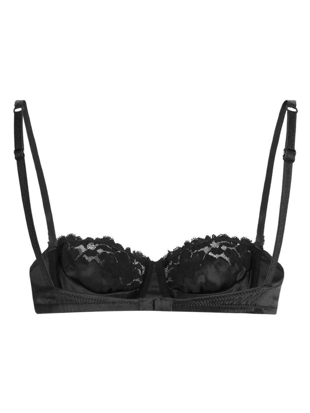 【関税＆送料込み】Dolce & Gabbana Black Lace Balconette Br Dolce&Gabbana Bras, bralettes and bustiers in lace and satin