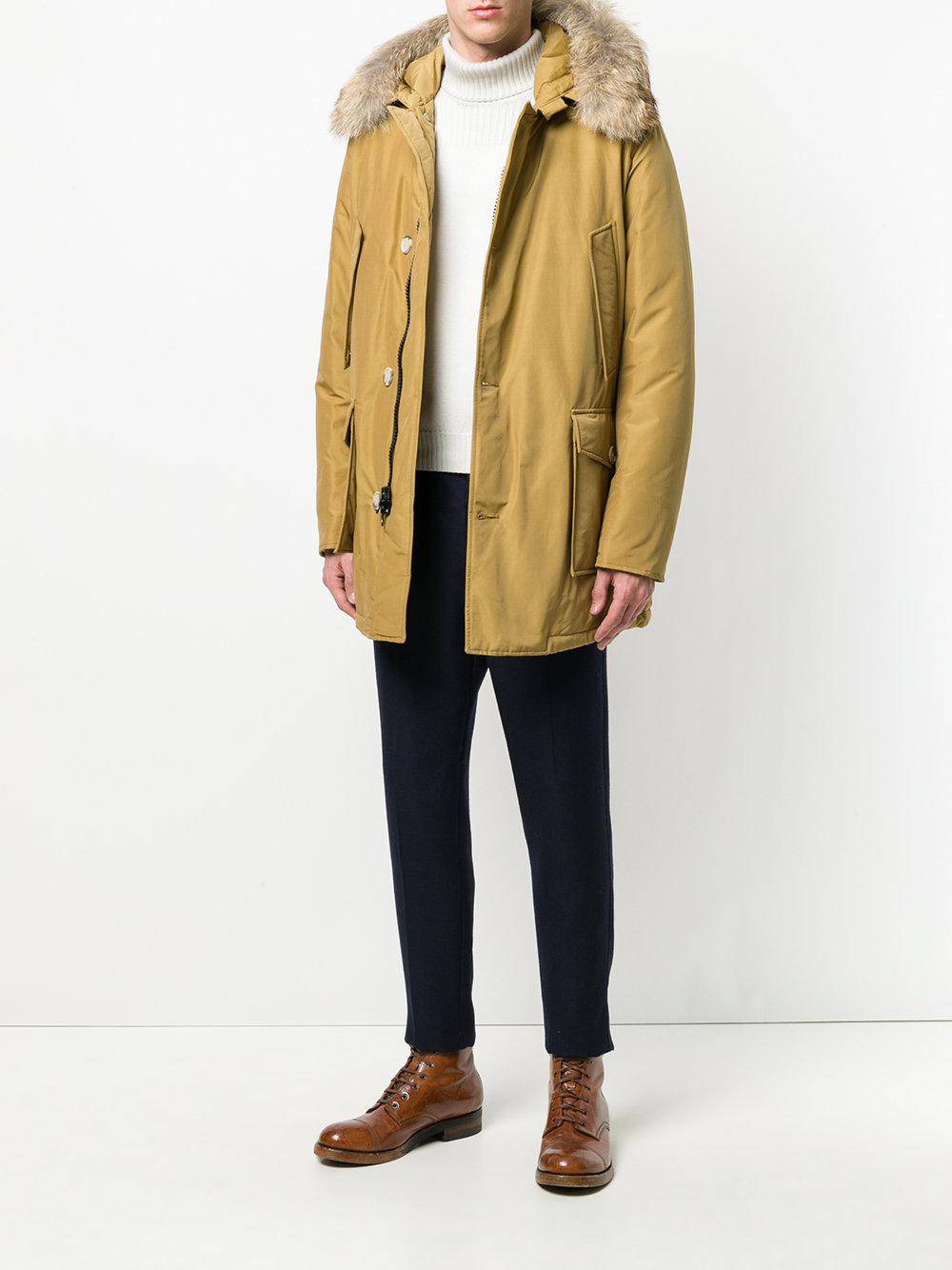 woolrich laminated parka
