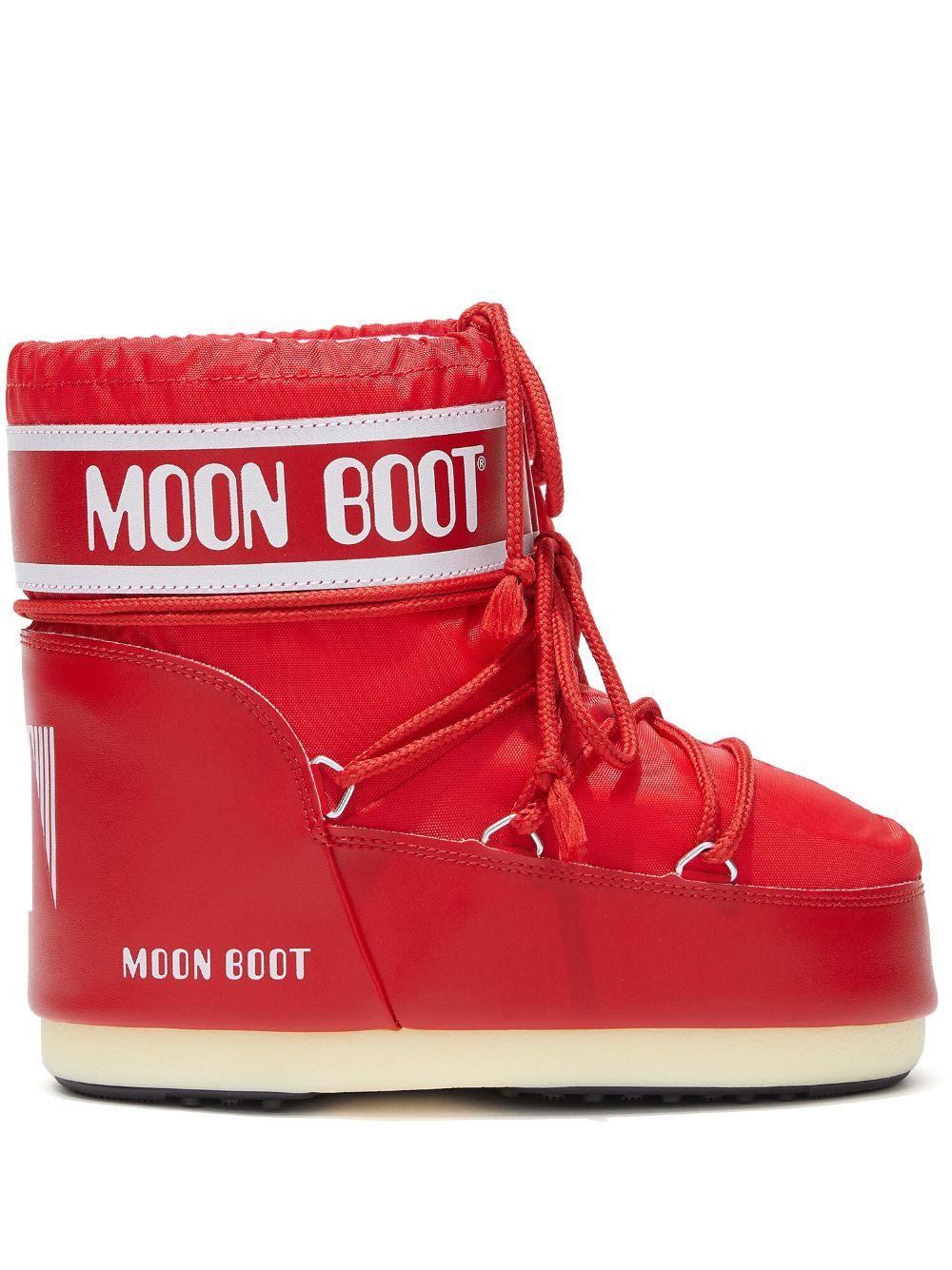 Moon Boot Classic Low 2 Boots in Red | Lyst