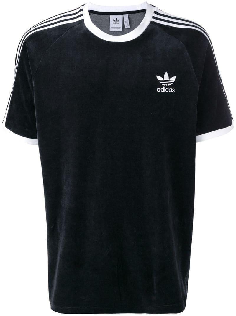 adidas Cozy Velvet T-shirt in Black for Men - Lyst