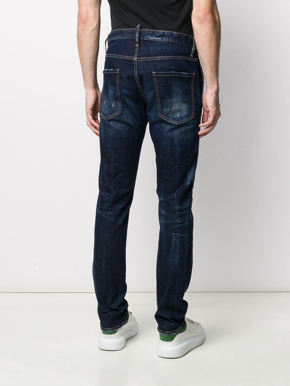 stripe on side jeans