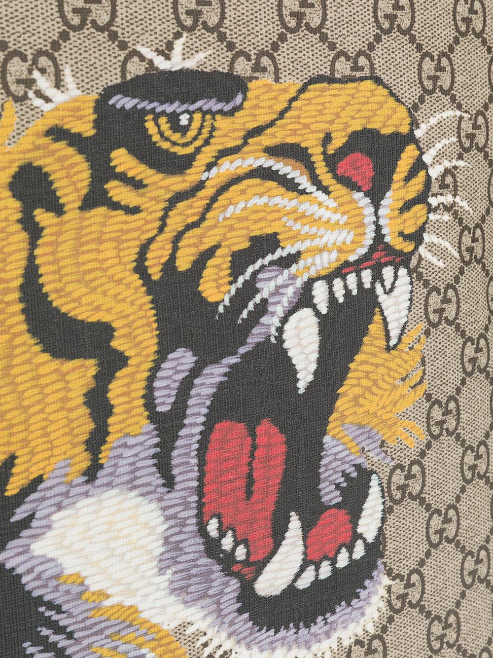Mochila con tigre bordado Gucci de Algodón de hombre | Lyst