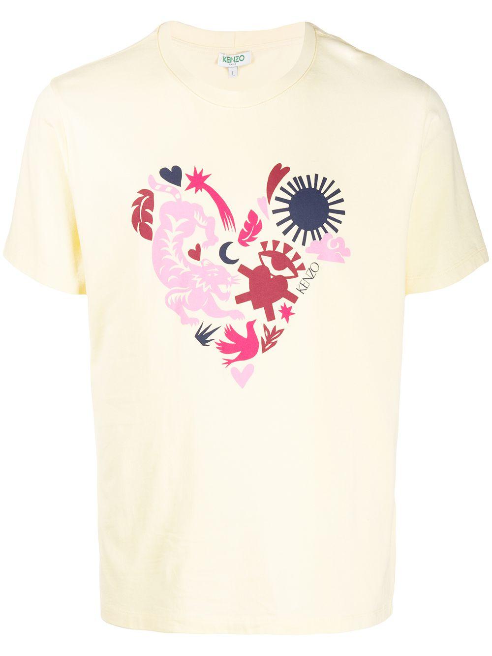 kenzo heart t shirt