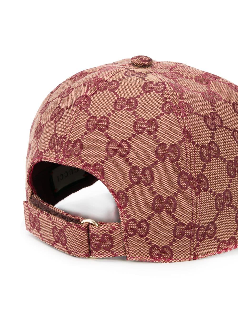 Gucci Gg-monogram Cotton-blend Baseball Cap In Brown