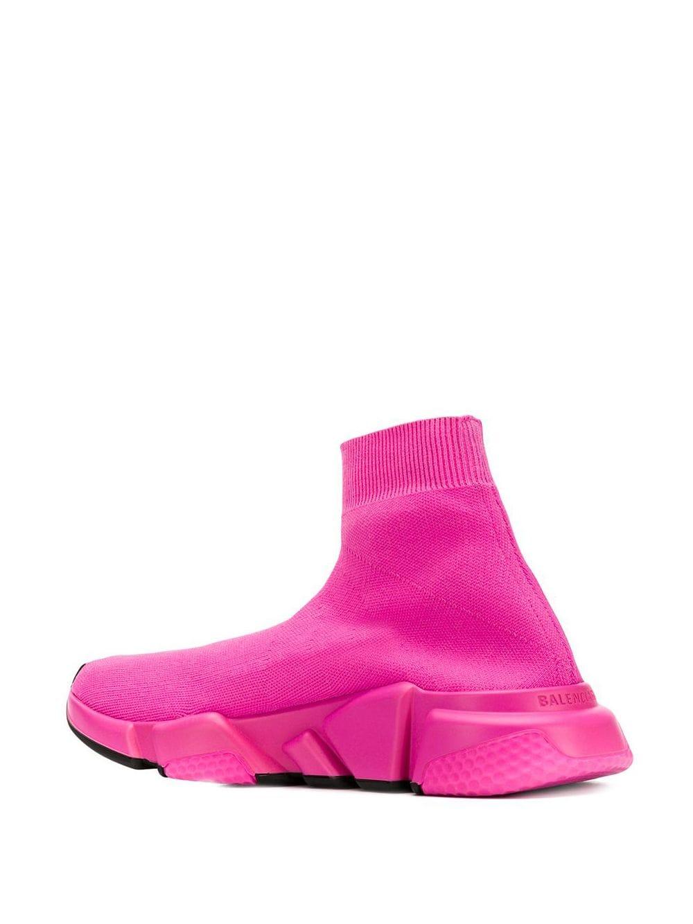 Balenciaga Rubber Exclusive To Farfetch - Speed Sock Sneakers in Pink ...