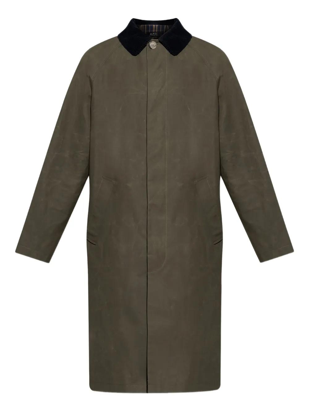 APC カーキ メンズ コート A.p.c. メンズ コート | SSENSE 日本