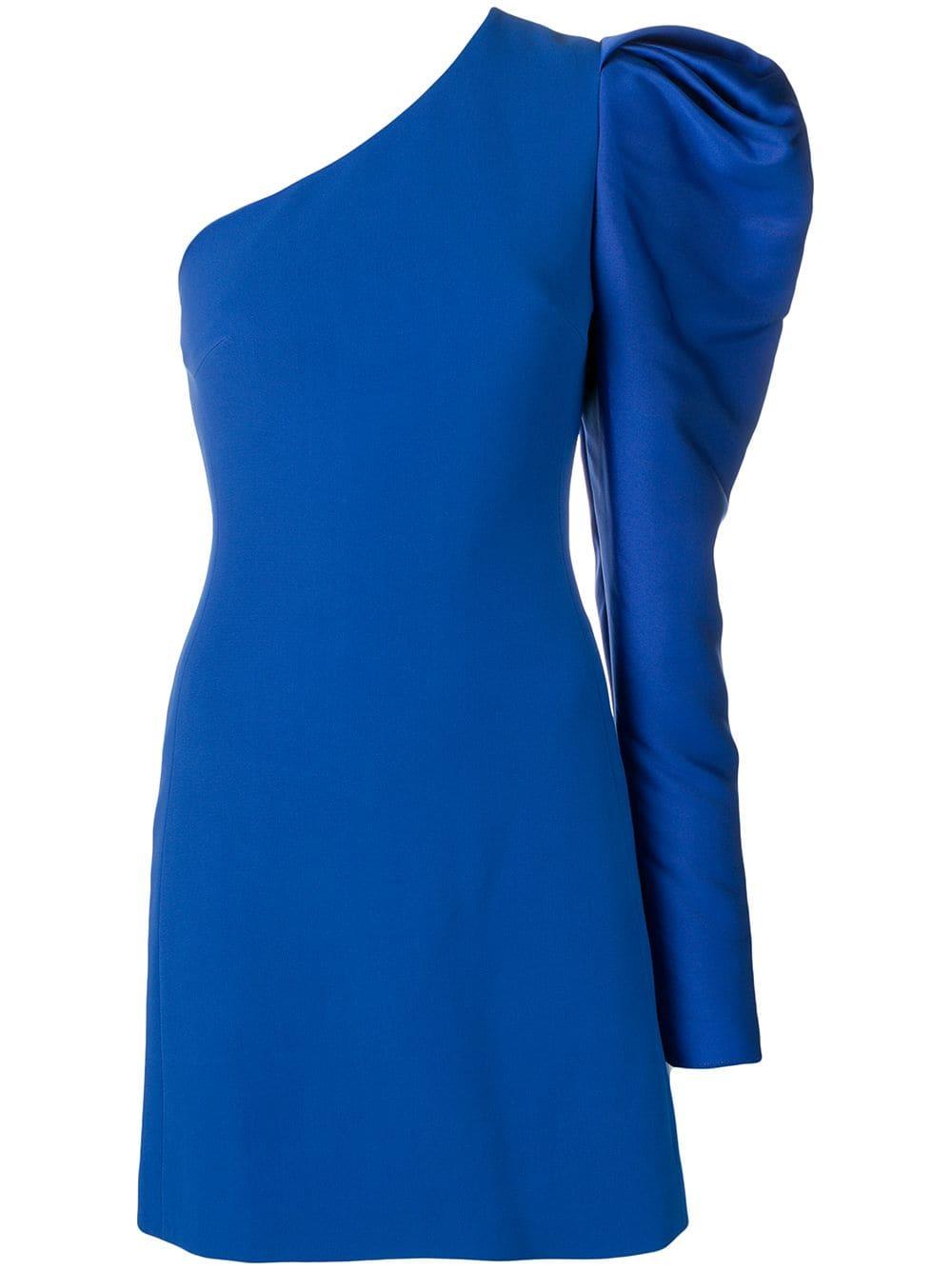 Vestido de una sola manga David de color Azul | Lyst