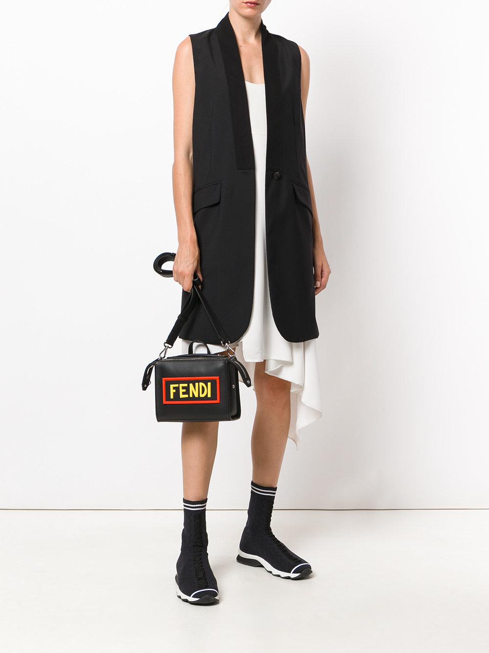 Fendi Leather Mini Lui Bag in Black - Lyst