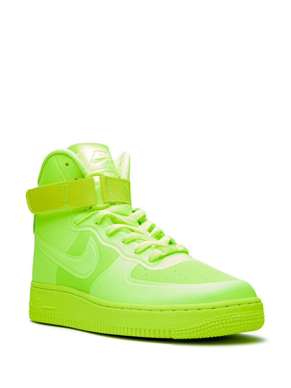 Nike Lace Air Force 1 High-top Sneakers in Green for Men - Lyst