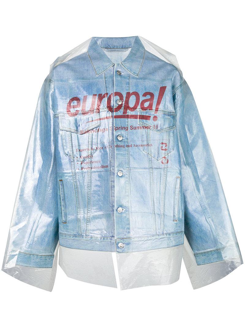 Balenciaga Dry Clean Big Denim Jacket 