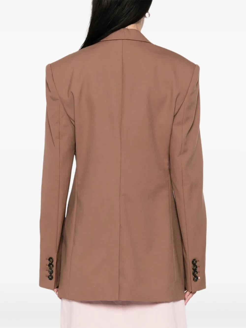 【STELLA MCCARTNEY】クロップド テーラード ブレザー Women クリーム クロップド テーラード ウール ウエストコート