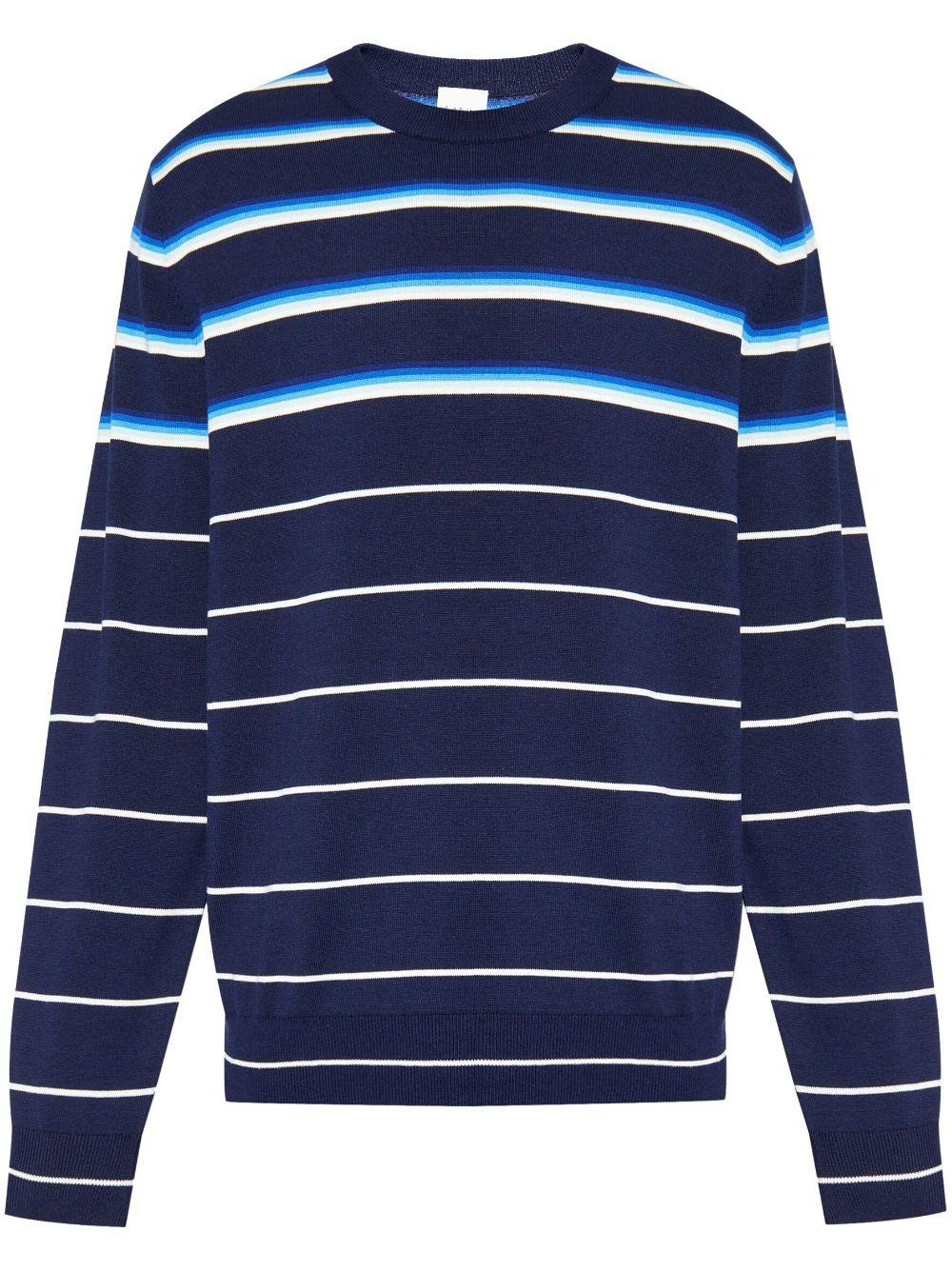 Paul Smith Striped Sweater in Blue for Men Lyst UK