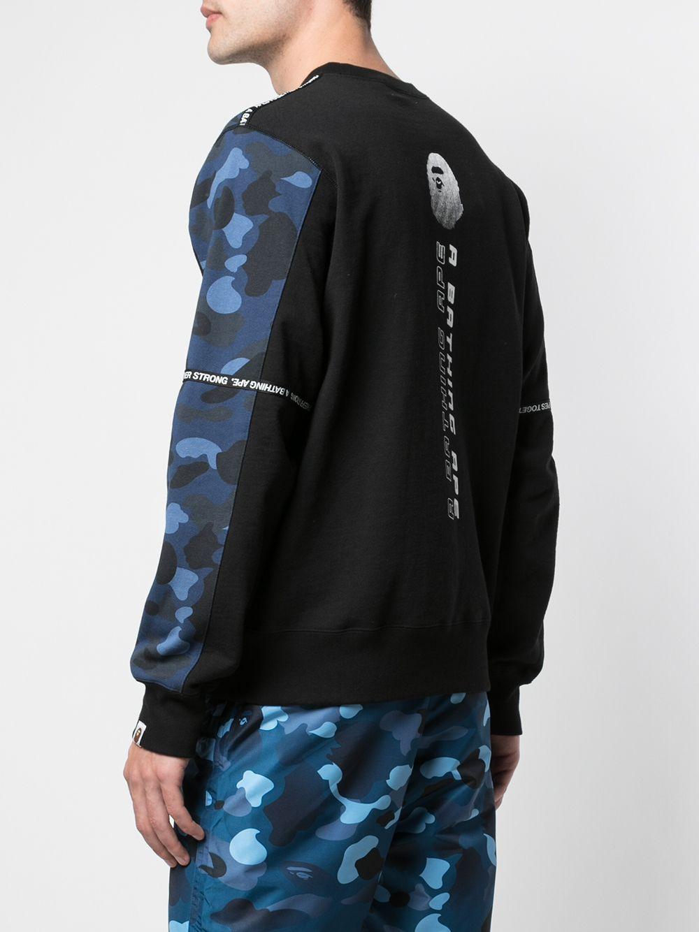 A Bathing Ape Cotton Camouflage Print T-shirt in Blue for Men - Lyst