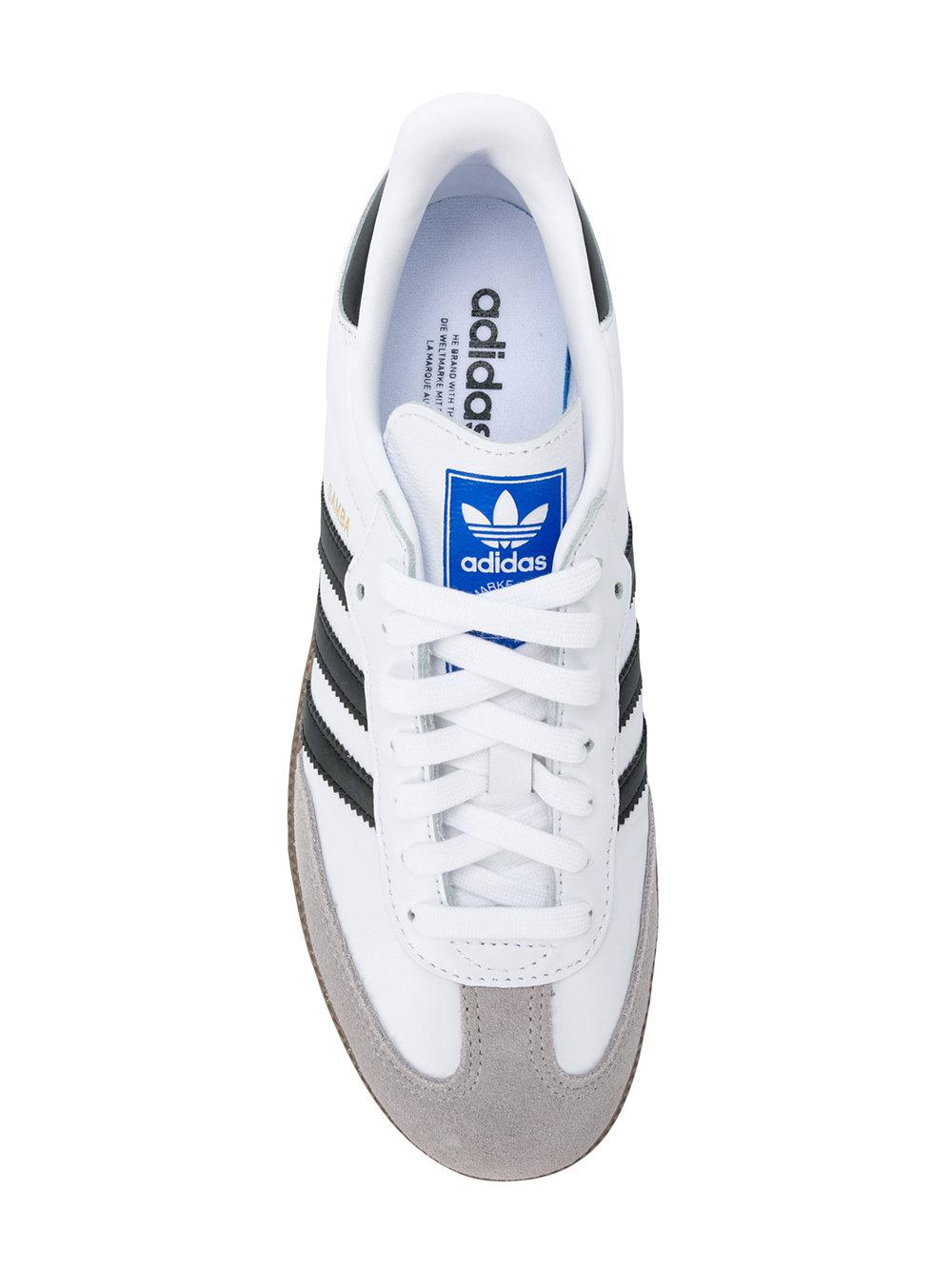adidas Women's Samba Og Leather & Suede Lace Up Sneakers in White/Black  (White) | Lyst