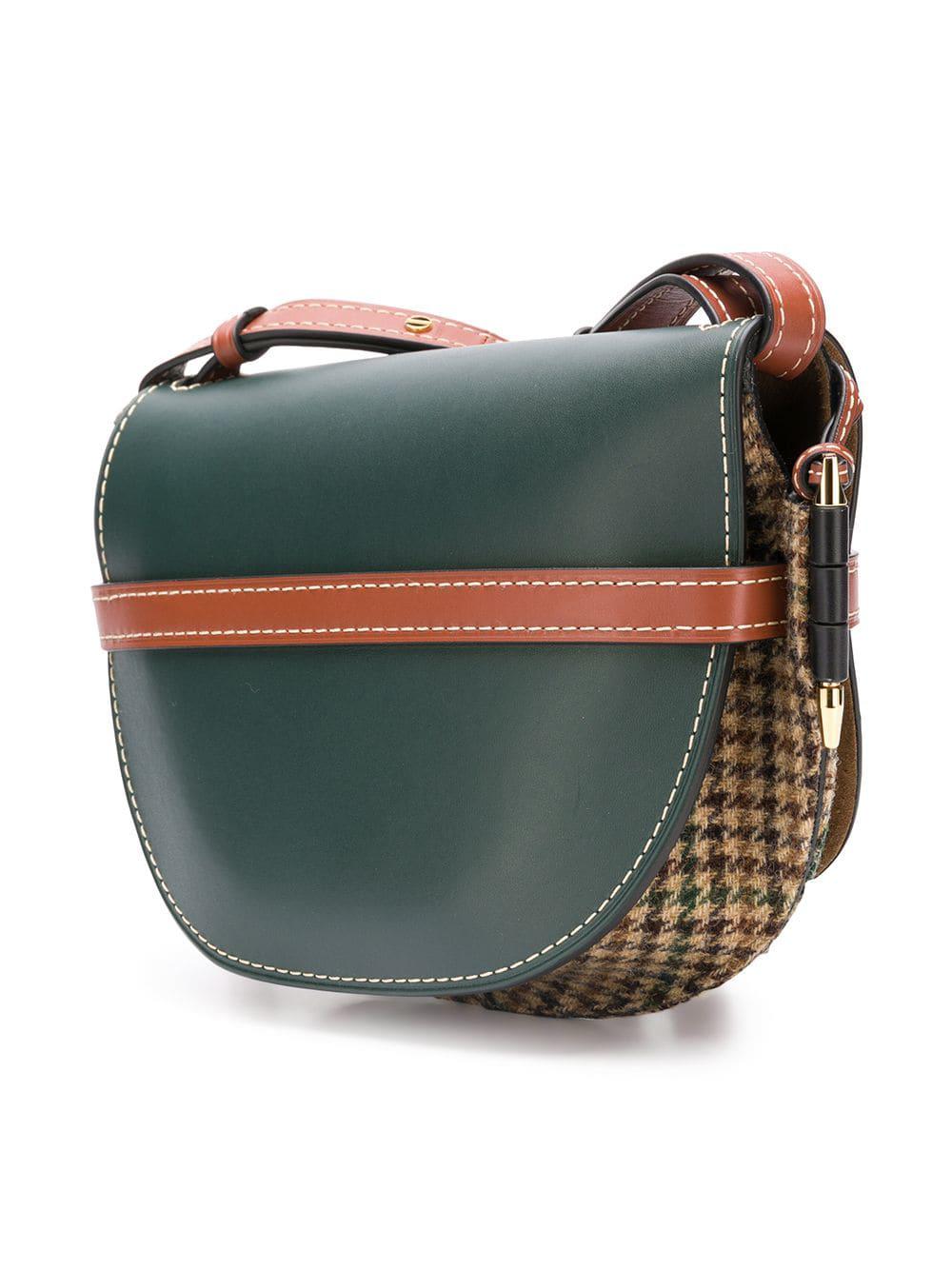 Green Gate mini leather cross-body bag, LOEWE