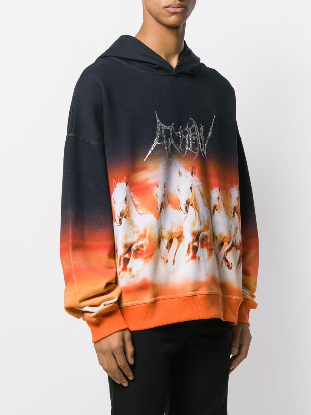 horse print hoodie