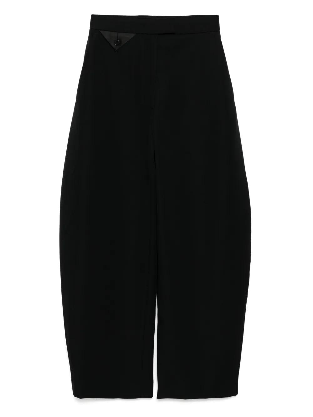 ★RECTO★HIGH-RISE CURVED LEGS WOOL PANTS★6421★韓国★人気 RECTO. High-Rise Wool Pants in Black | Lyst Australia
