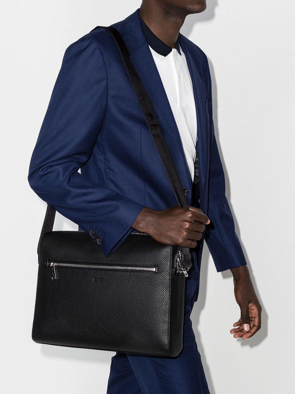 BOSS by HUGO BOSS Crosstown Leather Messenger Bag in Black for Men | Lyst UK