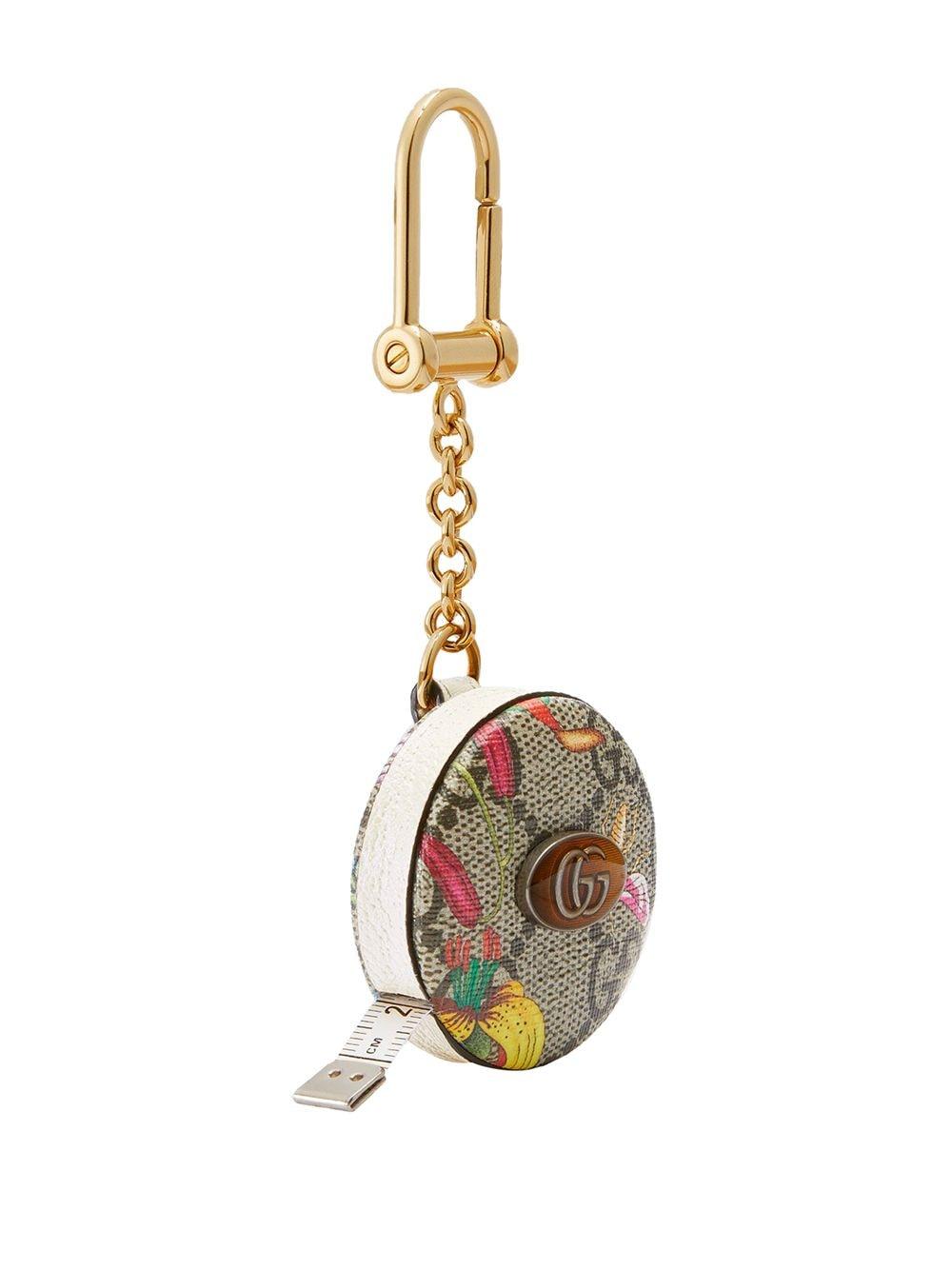 Gucci GG Blooms Tape Measure Keyring in Metallic | Lyst