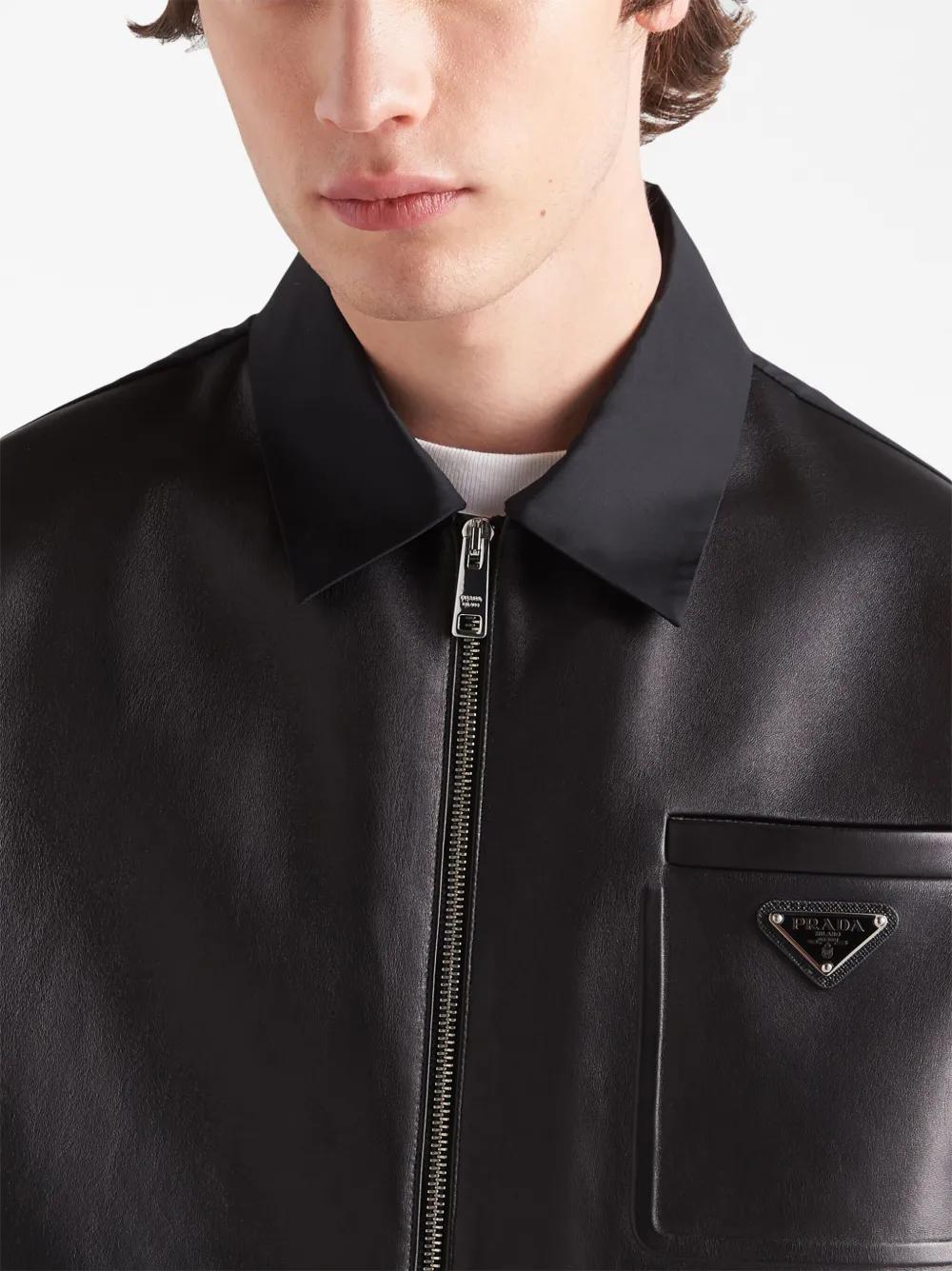 Men's Prada Leather jackets | Lyst Canada