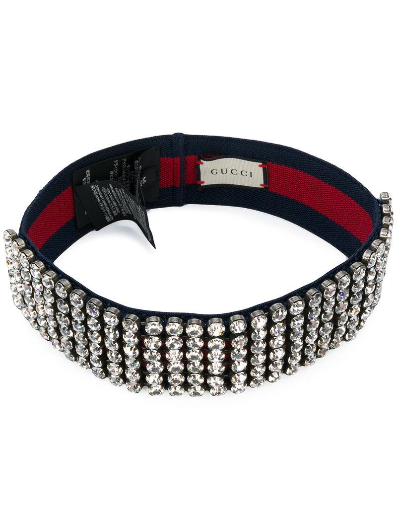 Gucci Synthetic Embellished Headband in 
