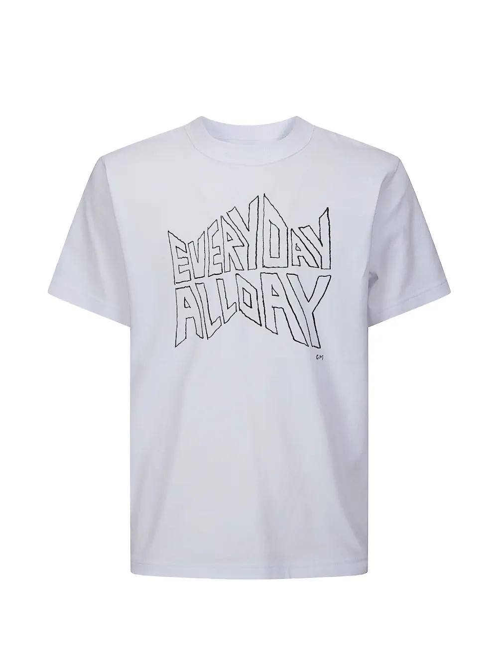 Sacai X Geoff Mcfetridge Print T-Shirt in White for Men | Lyst