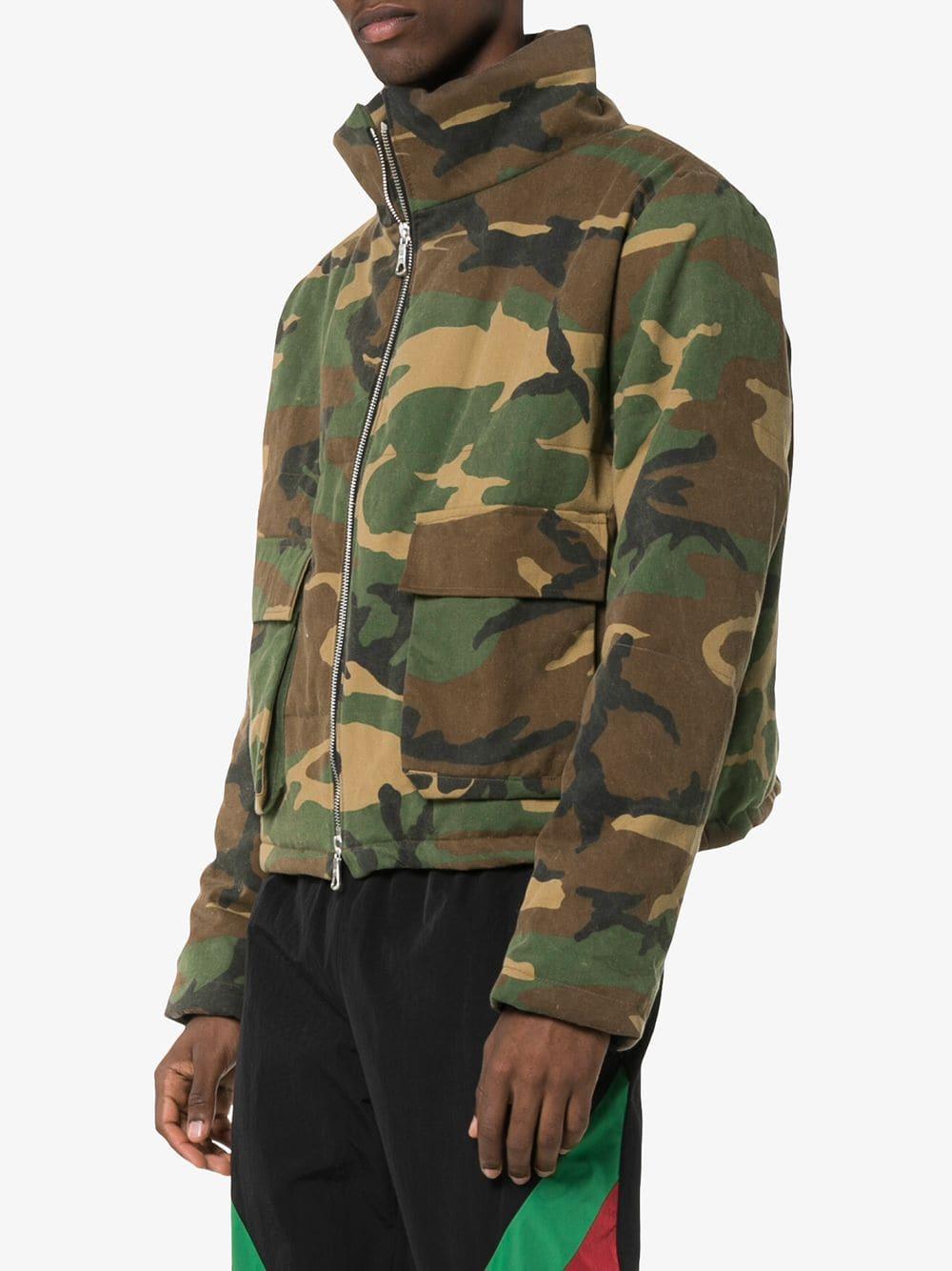 rhude camo jacket
