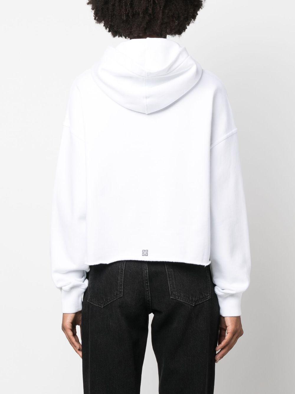Givenchy レディース ホワイト ロゴ パーカー アクティブウェア・ジム 