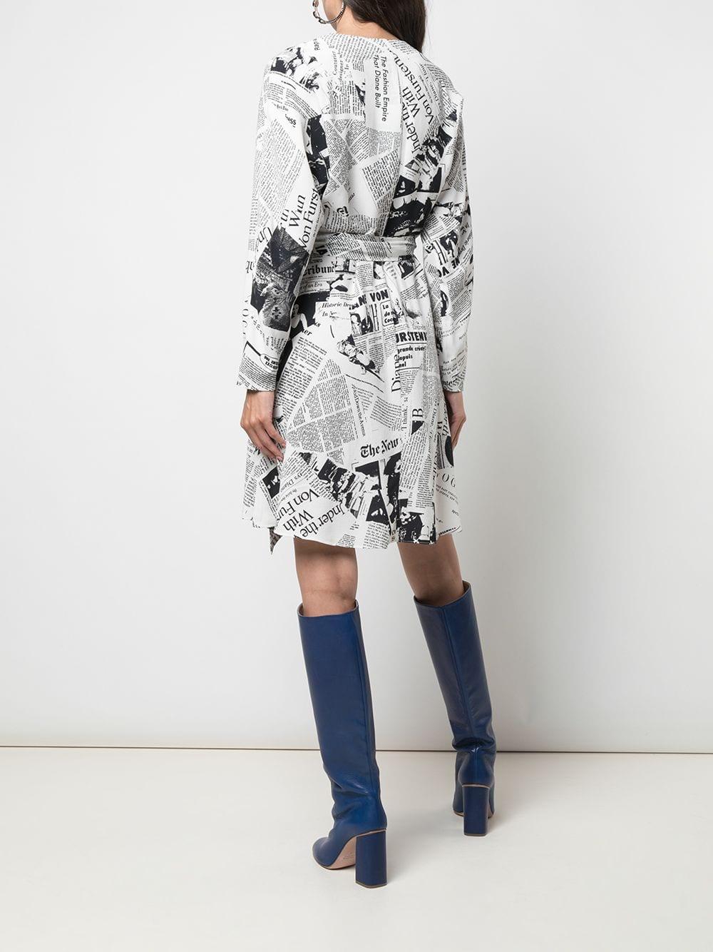 Diane von Furstenberg Newspaper Print 