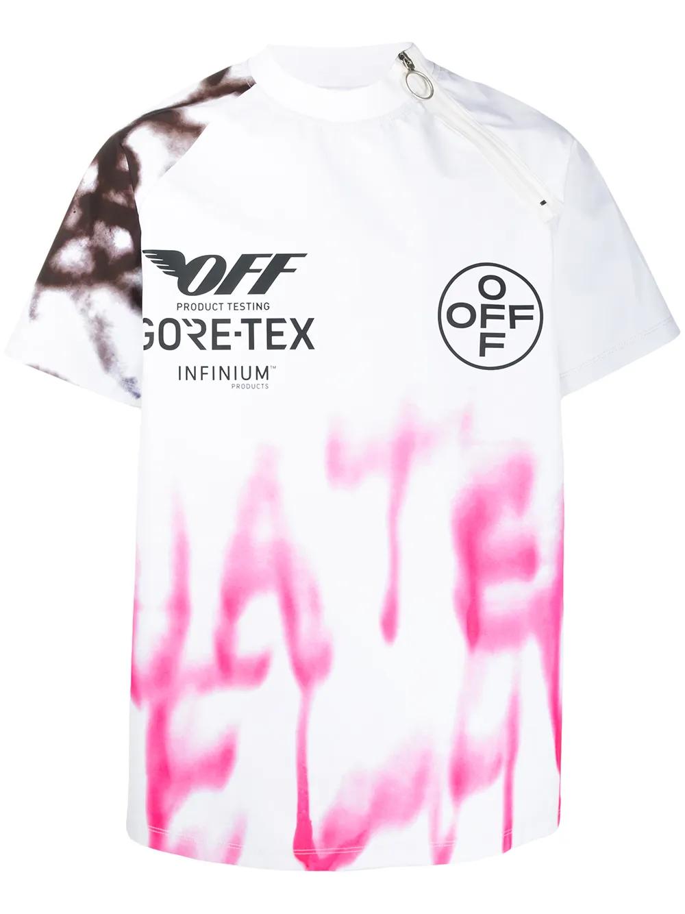 Off-White c/o Virgil Abloh Goretex Graffiti Print T-shirt in Pink 