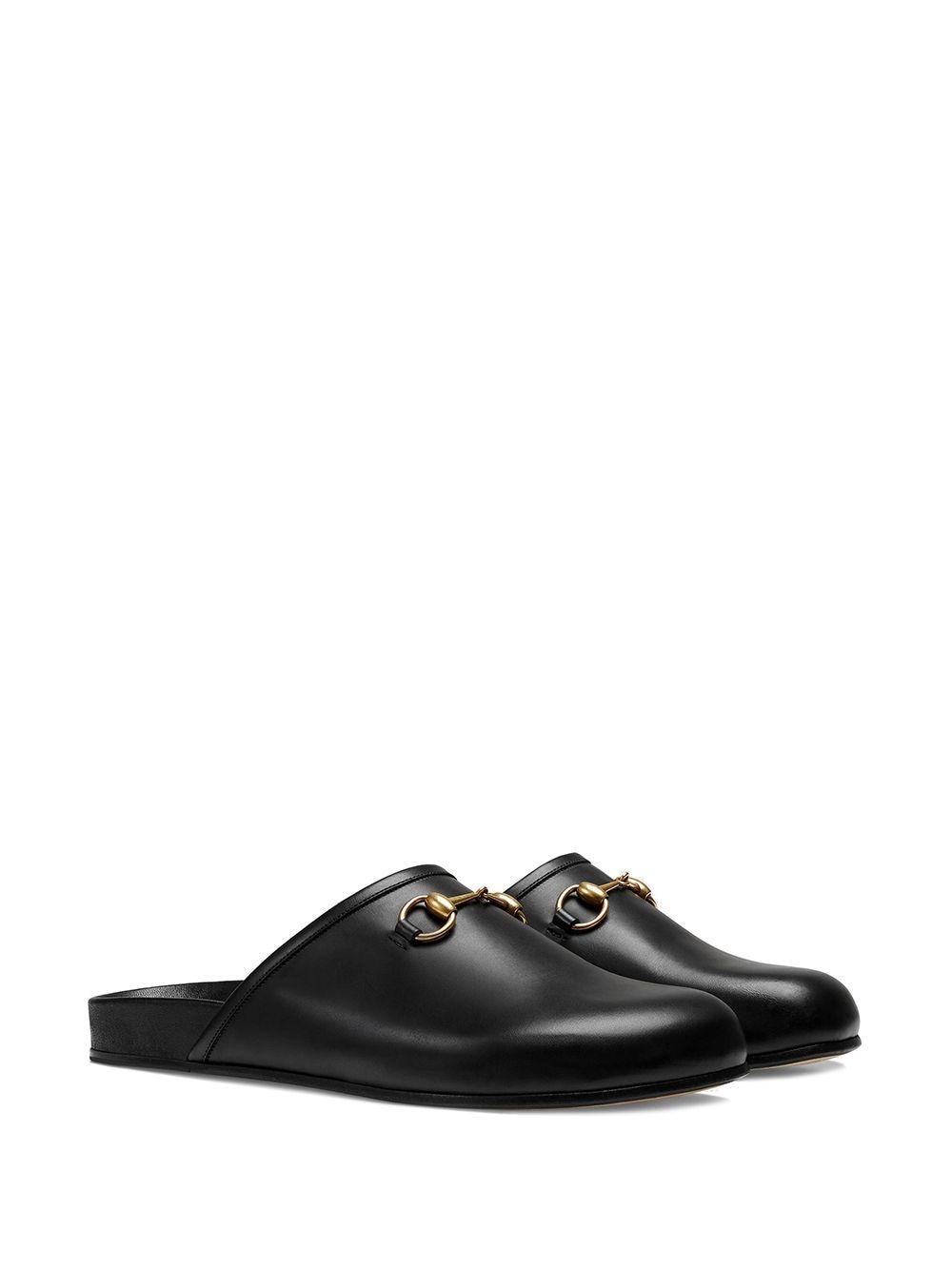 Gucci Horsebit Leather Slippers in Black for Men - Save 14% - Lyst