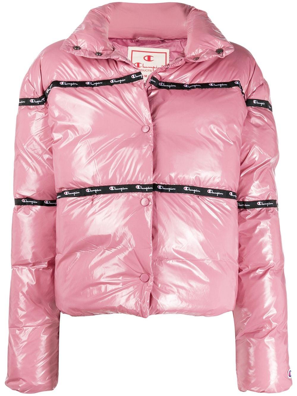 champion shiny puffer jacket