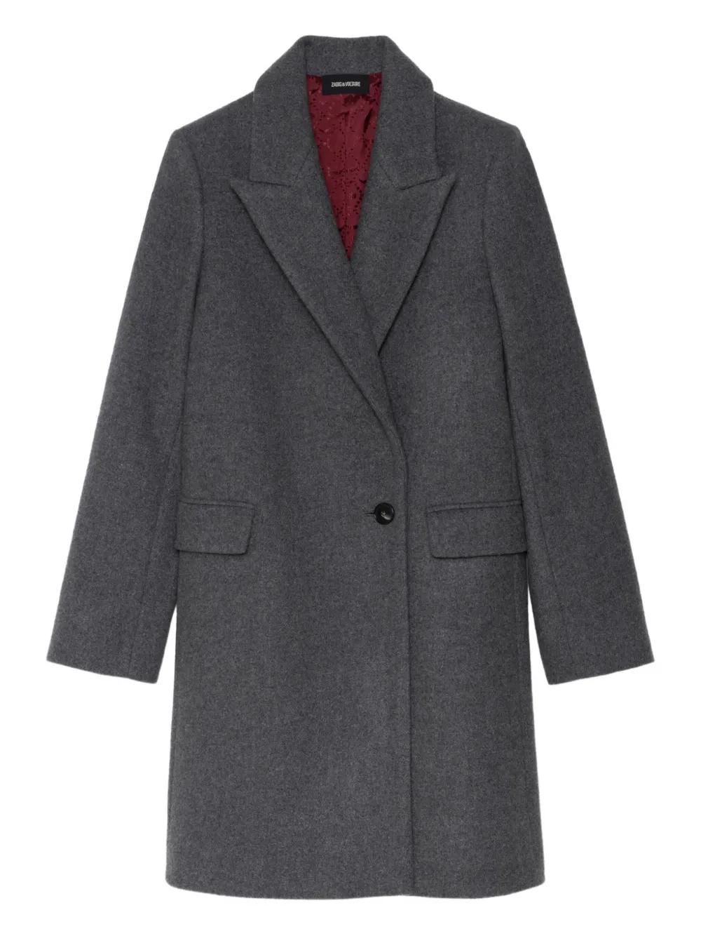 ひつじ様　美品　ZADIG&VOLTAIRE ウール　チェスターコート SHIPS Colors:ウール パイル チェスター コート（その他アウター