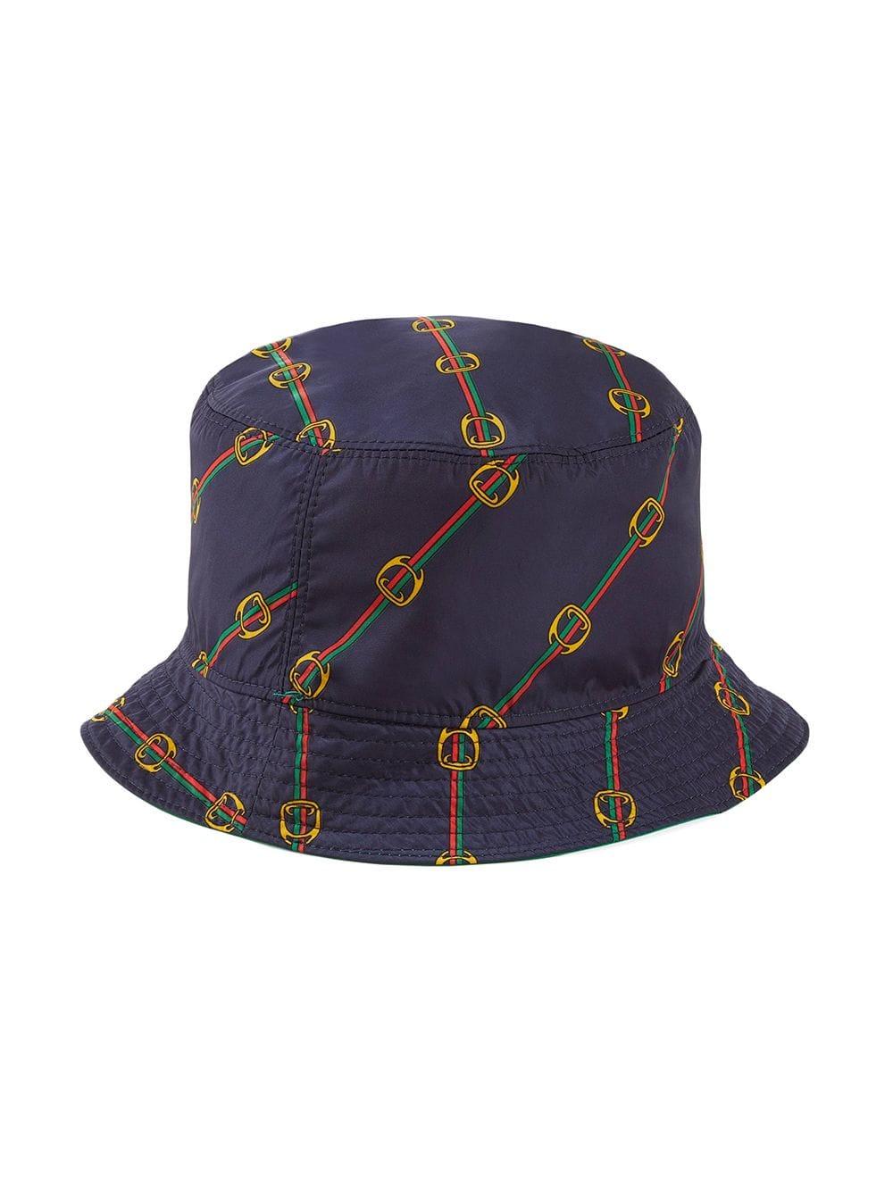Gucci Synthetic Reversible Bucket Hat in Green for Men - Lyst