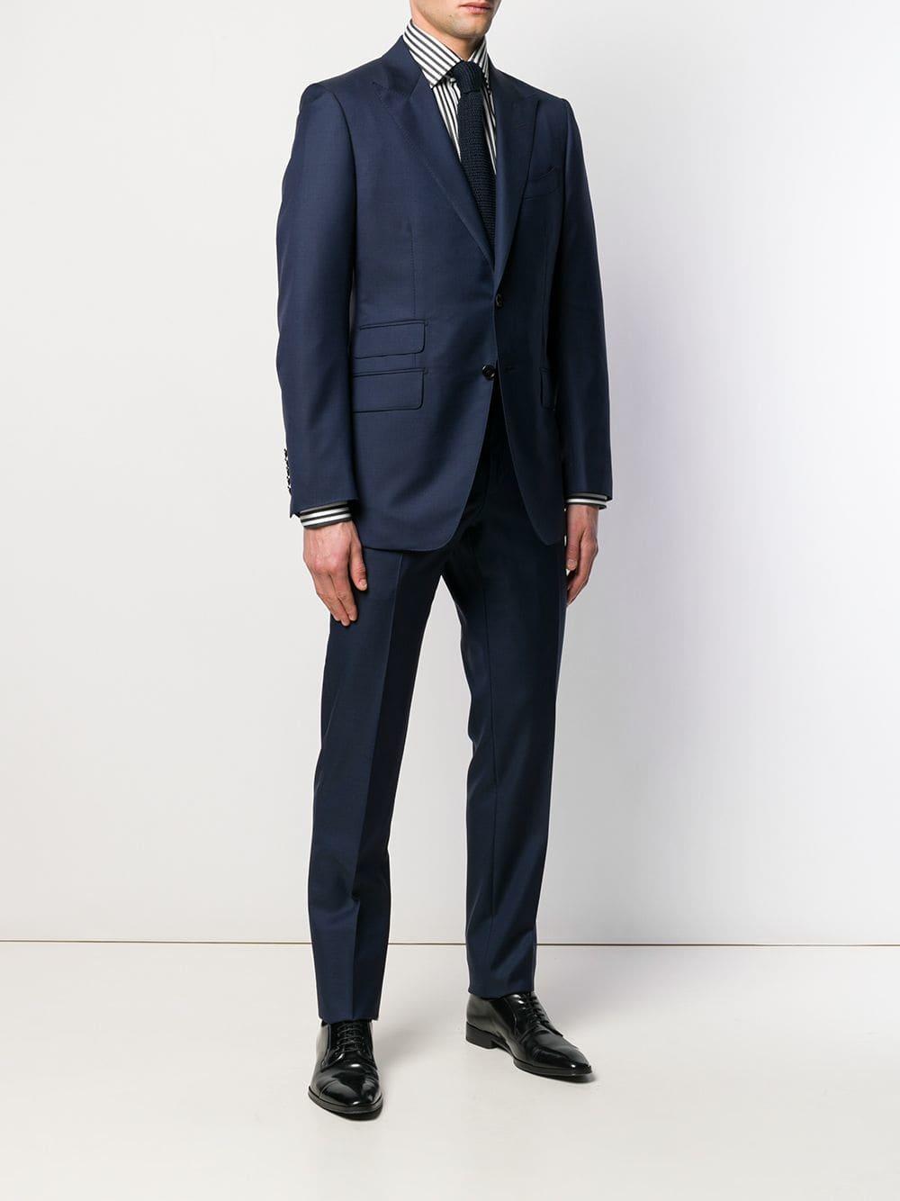 Tom Ford Wool Slim-fit Formal Suit in Blue for Men - Lyst