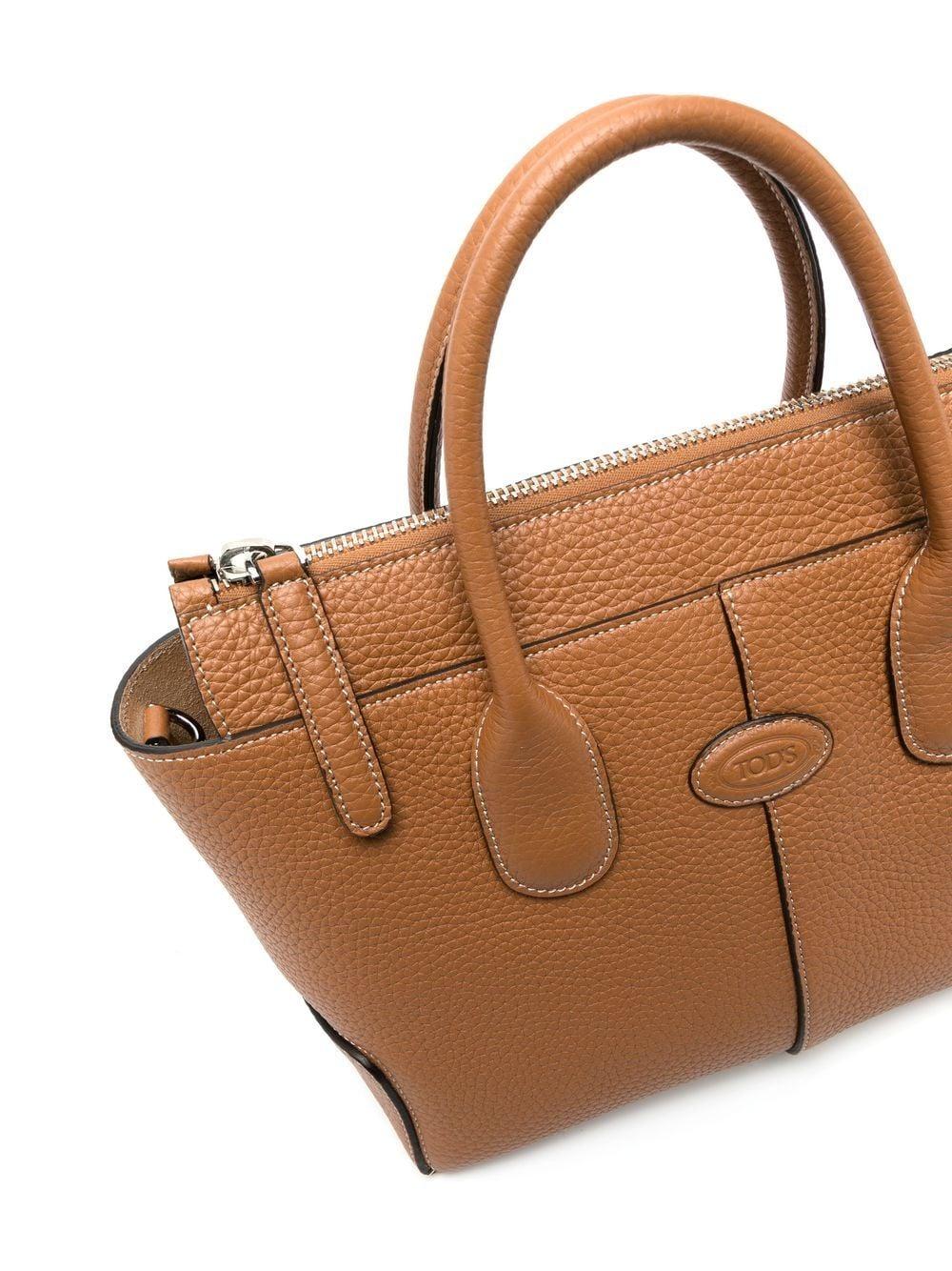 Tod's Leather Tote Bag in Brown | Lyst