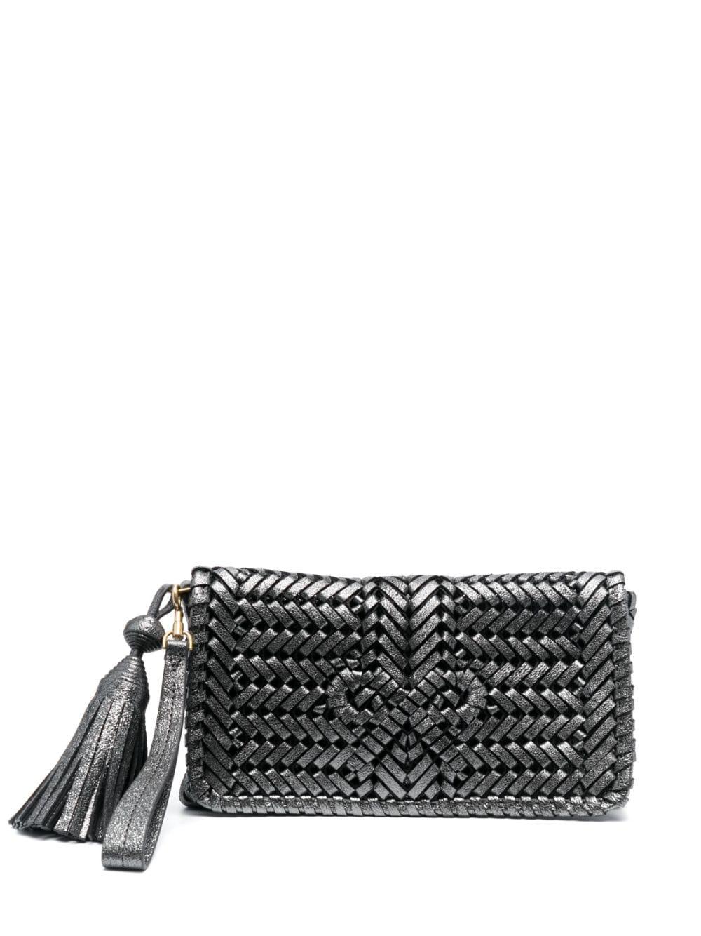 Anya Hindmarch Neeson Tassel Clutch Bag in Grey Lyst Canada