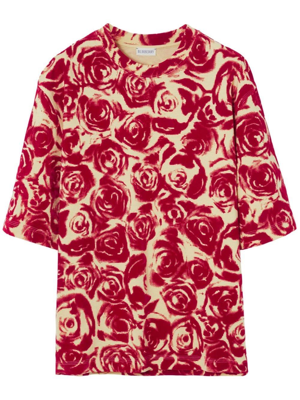Burberry estampado clearance rojo