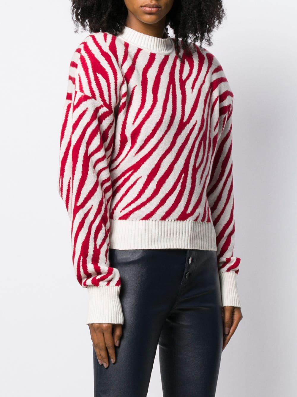 Zebra stripe sweater Clearance
