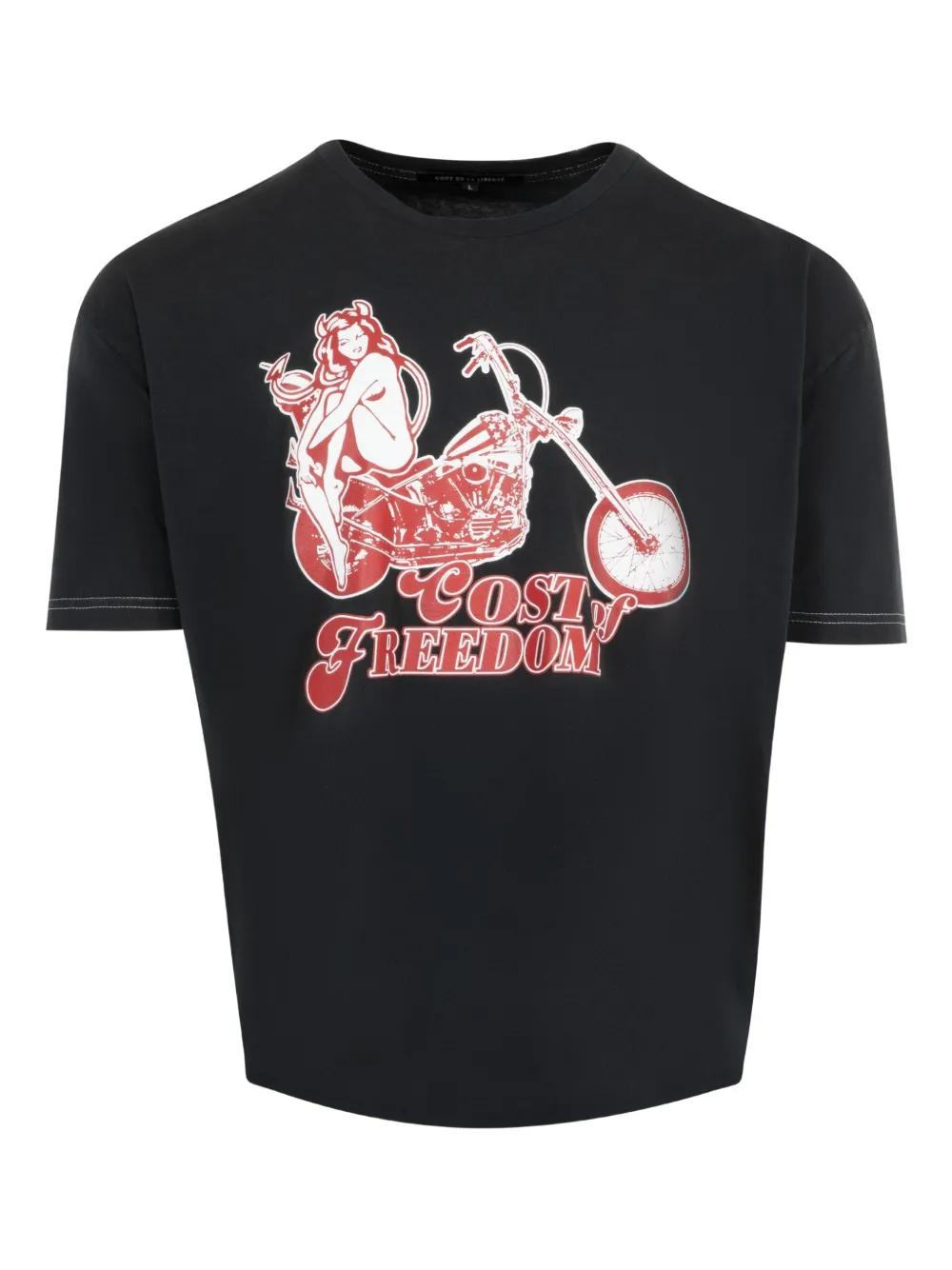 【関税込み】COUT DE LA LIBERTE グレー Freddie Tシャツ Cout De La Liberte Men's Freddie Buck Em T-Shirt - Bergdorf