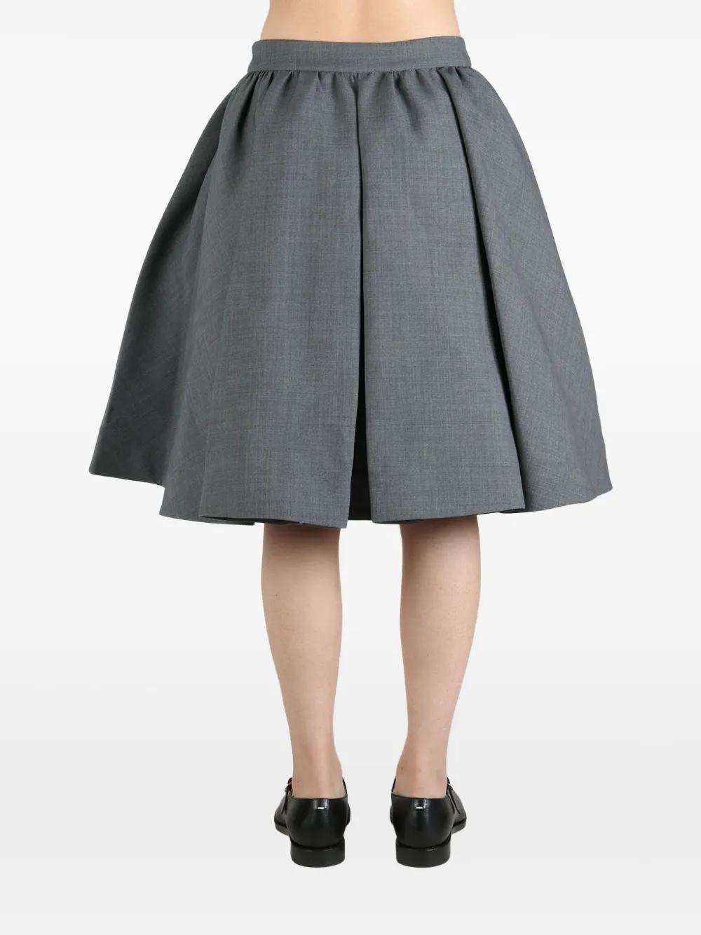 shushutong スカート Shushu/Tong Double Layered Skirt in black | FWRD