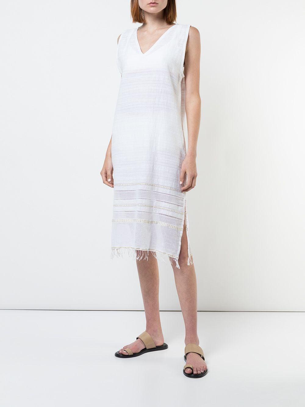 kaiko linen wrap dress