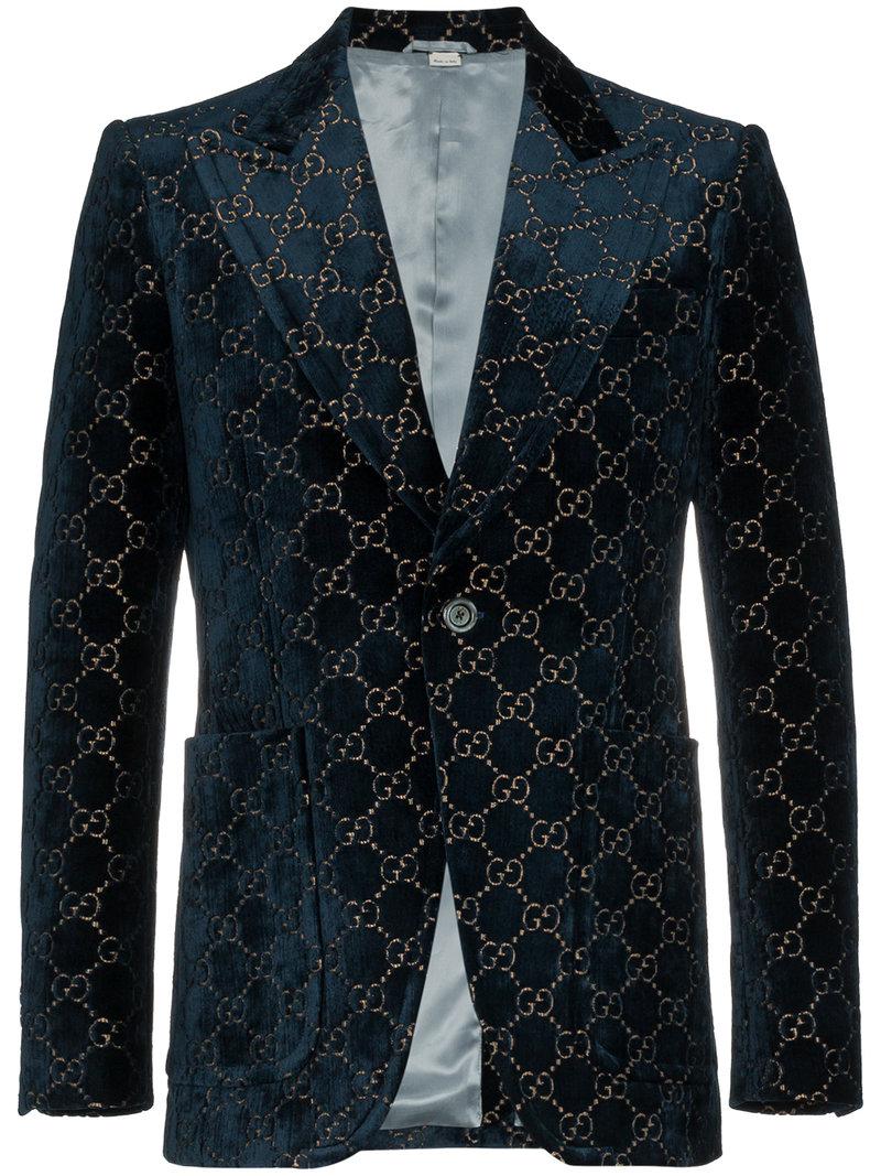 Gucci, Suits & Blazers, Gucci Gg Canvas Suitpaste Blue