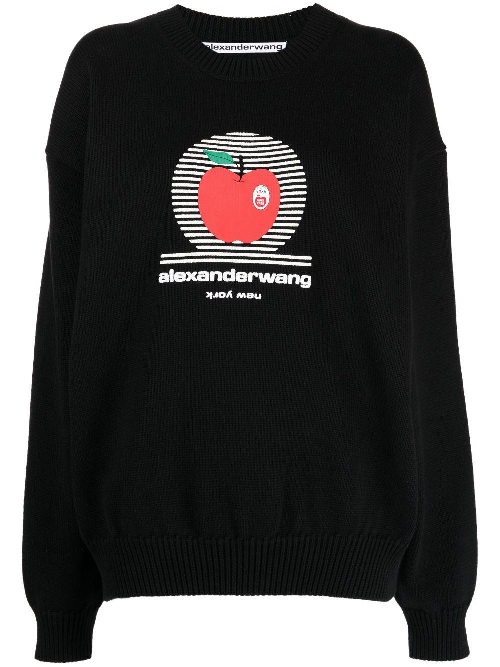 Alexander wang top logo sweatshirt