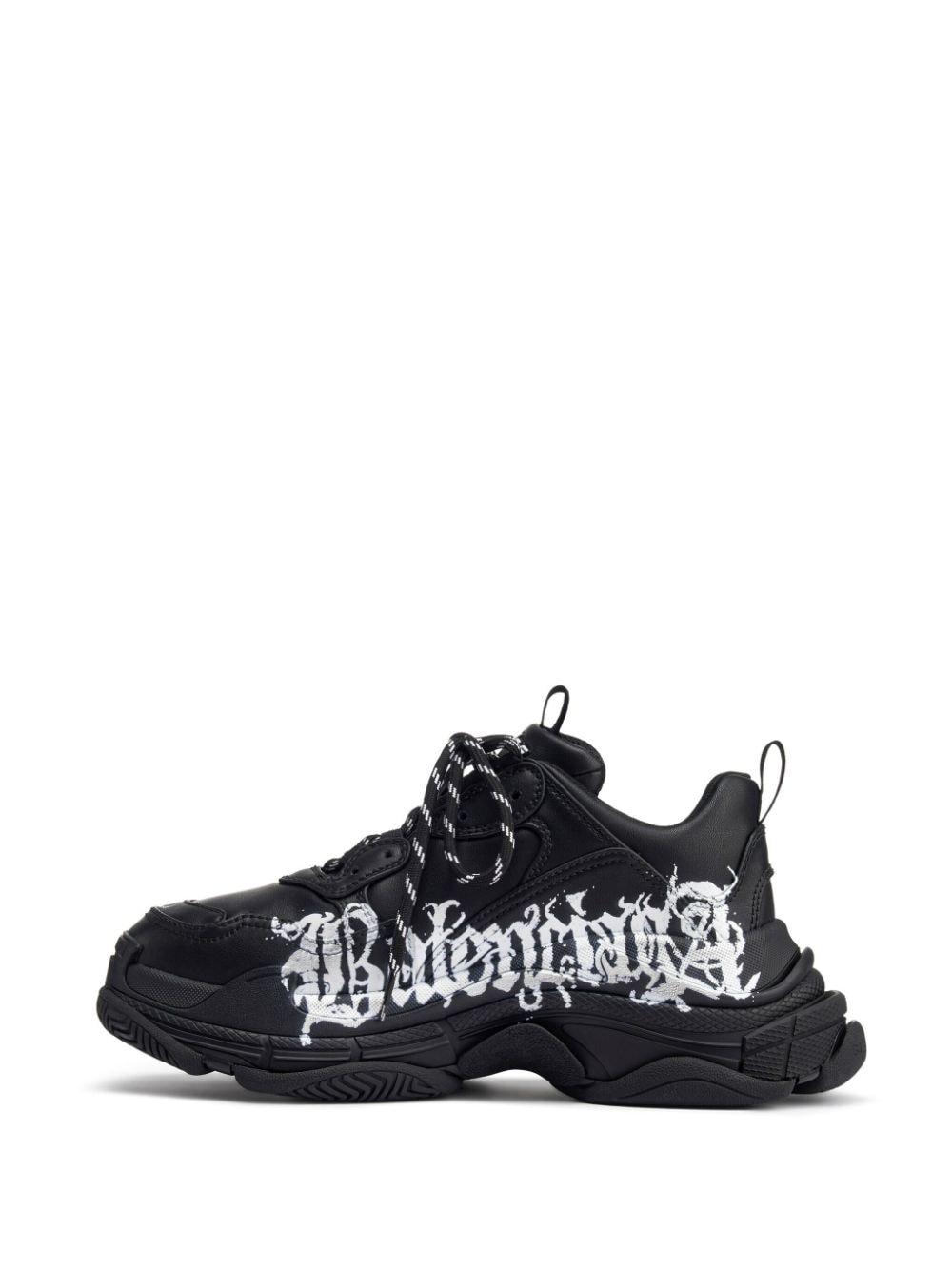 Balenciaga Triple S Chunky Sneakers in Black Lyst UK