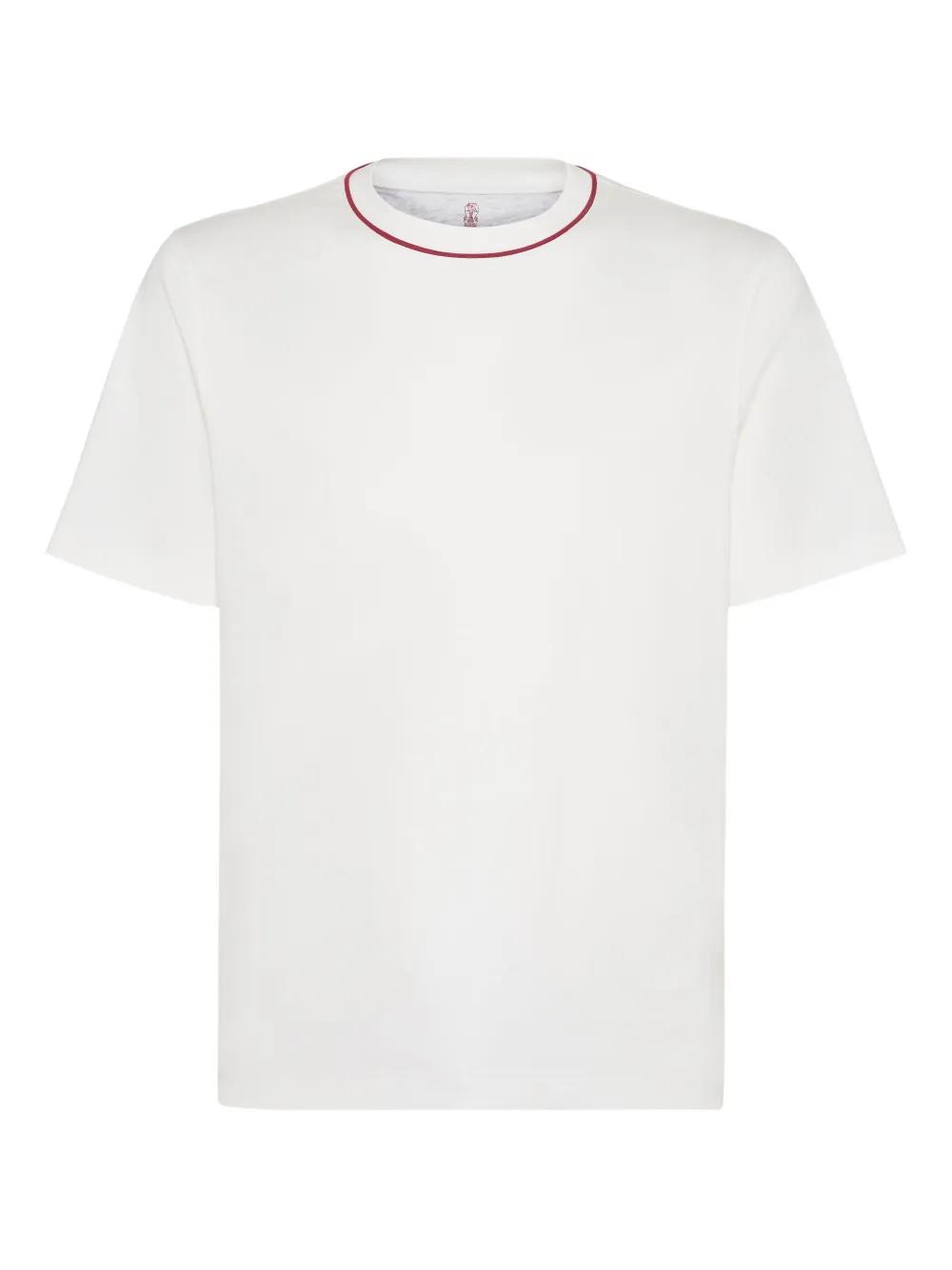 Brunello Cucinelli Cotton T-shirt in White for Men | Lyst Canada Brunello Cucinelli Cotton T-shirt in White for Men | Lyst Canada